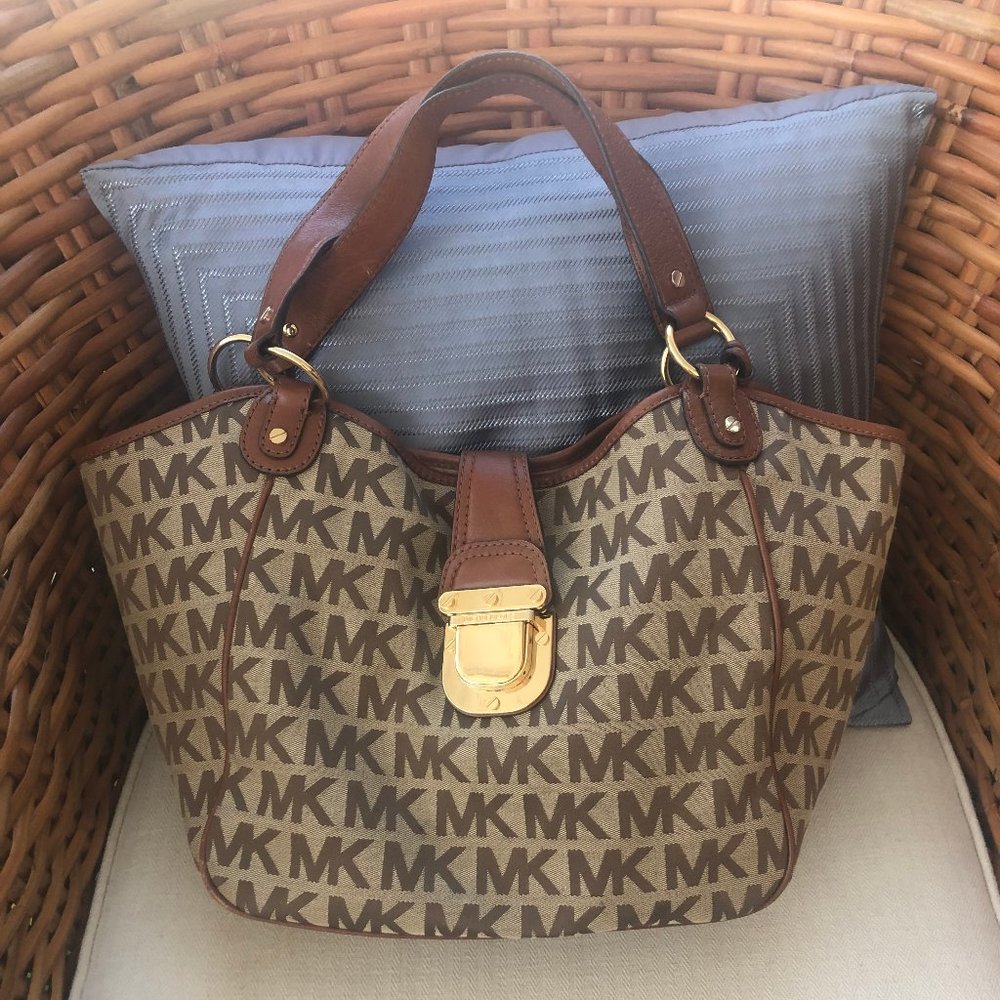 Michael Kors Charlton Canvas & Leather Tote